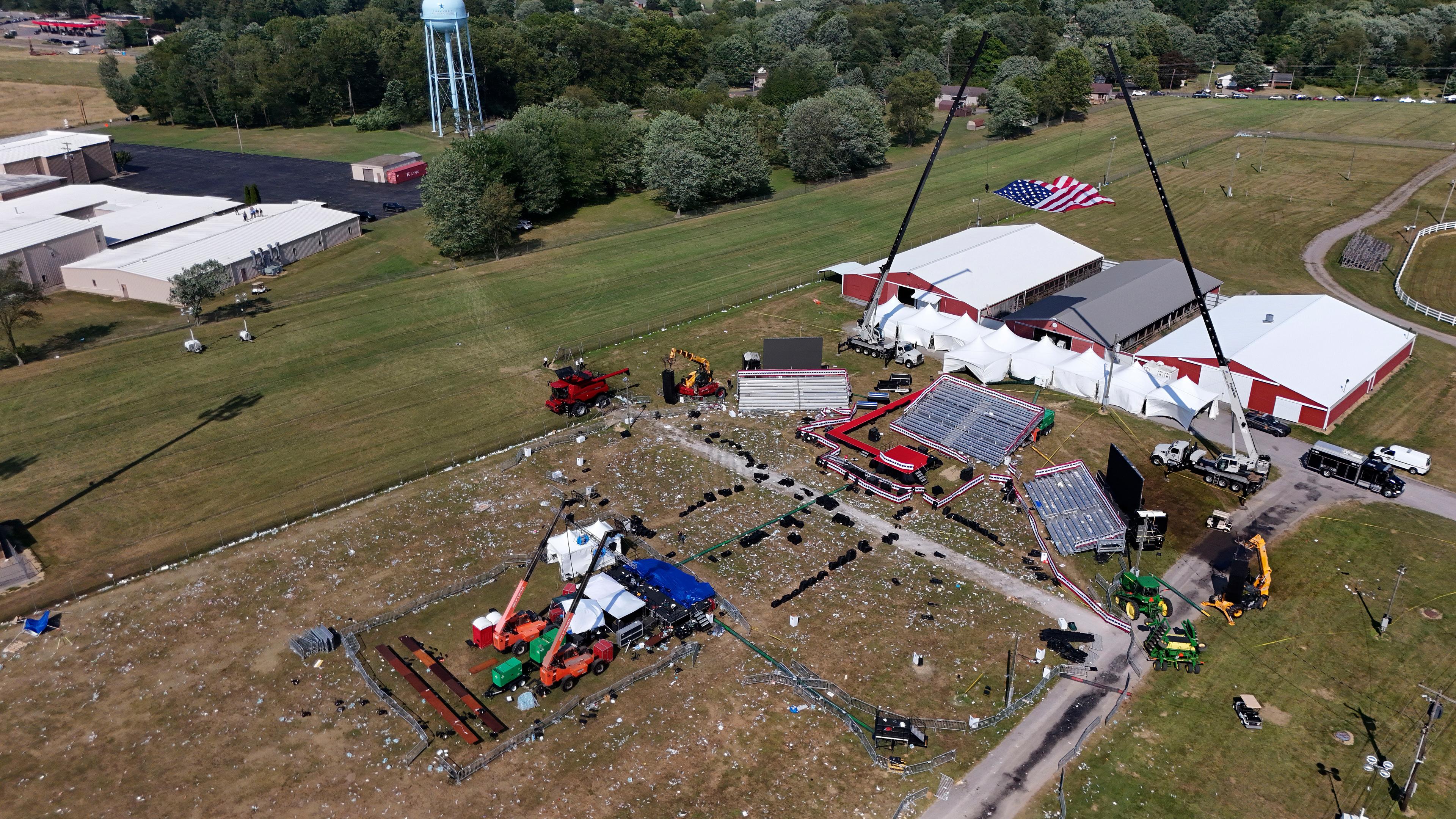 Butler, Pennsylvania där Donald Trump höll tal när han utsattes för ett mordförsök. Foto: Gene J. Puskar/APTT