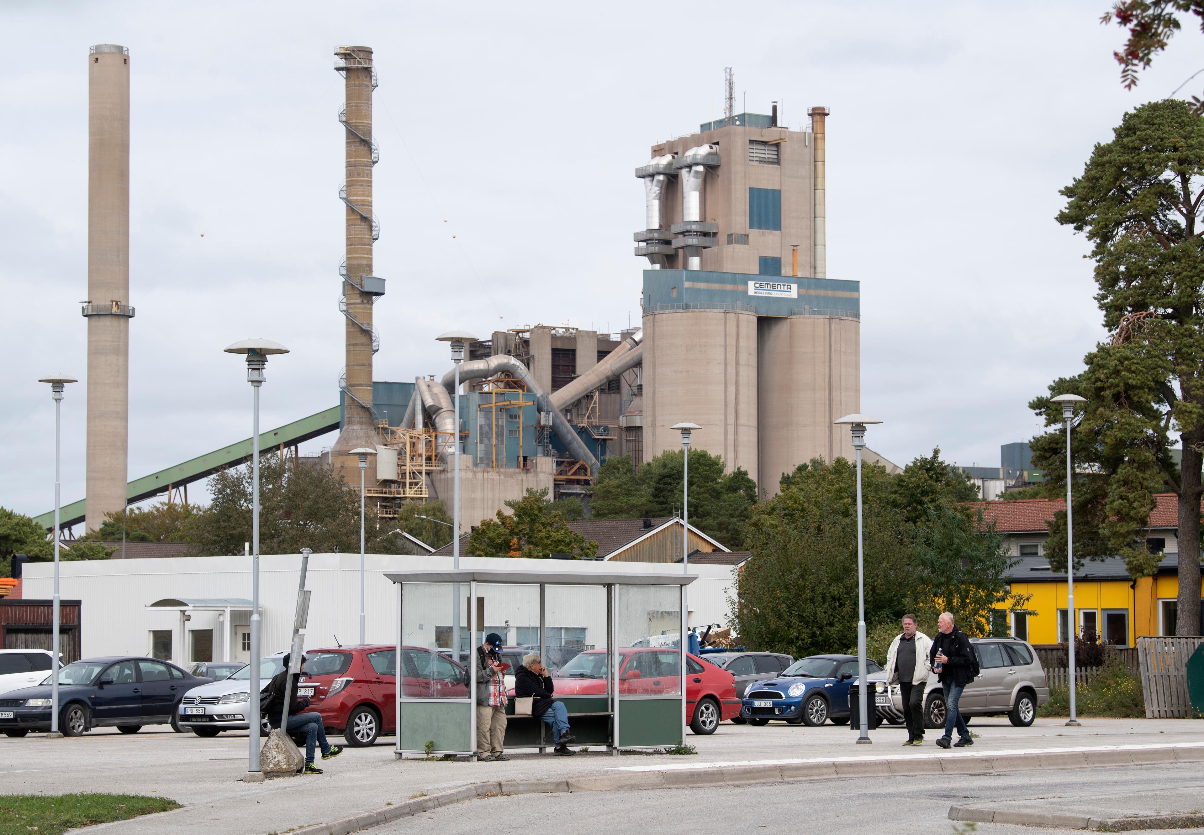 Cementfabriken i Slite. Arkivbild. Foto: Fredrik Sandberg/TT