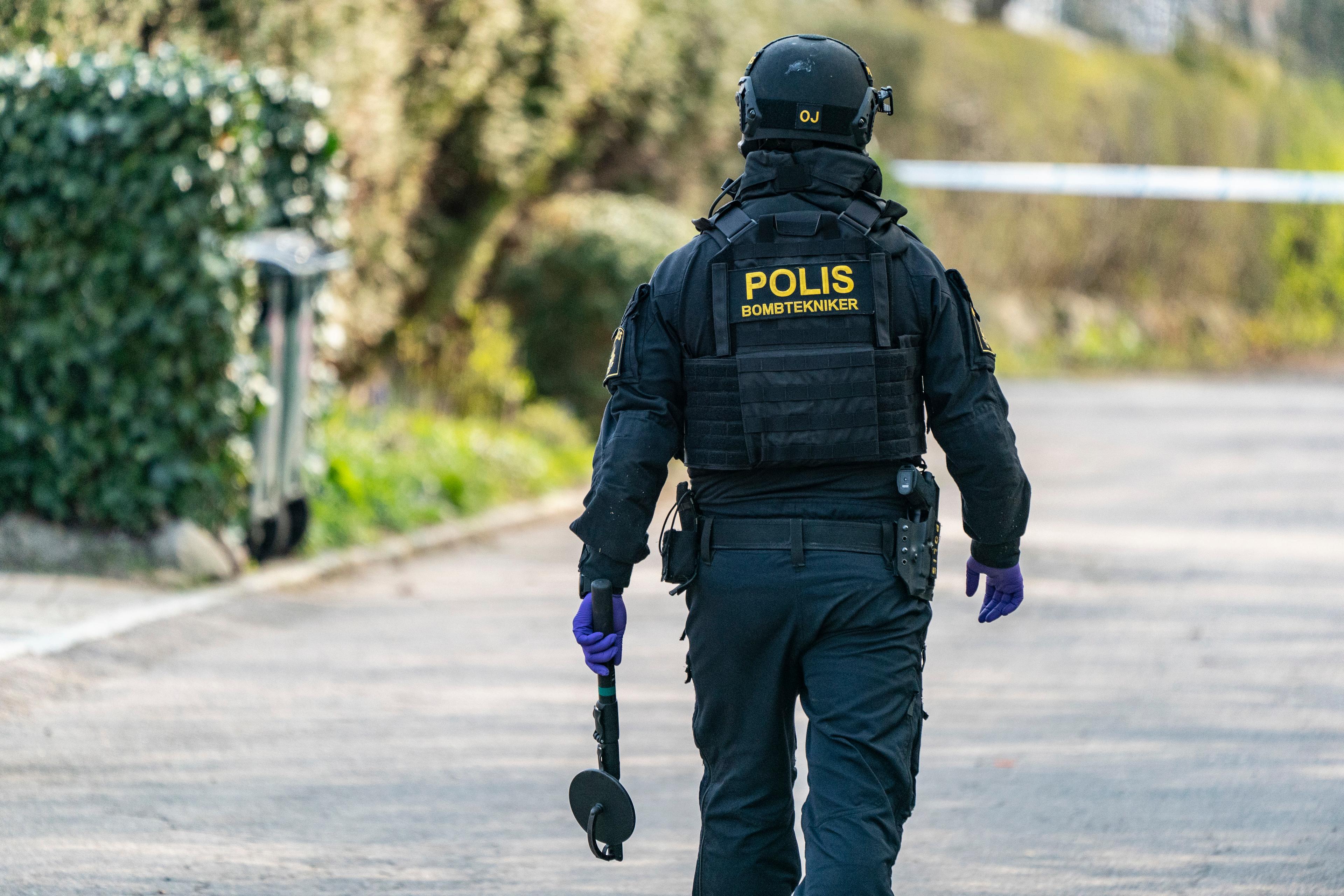 Polisen undersöker två misstänkt farliga föremål i Malmö. Arkivbild. Foto: Johan Nilsson/TT