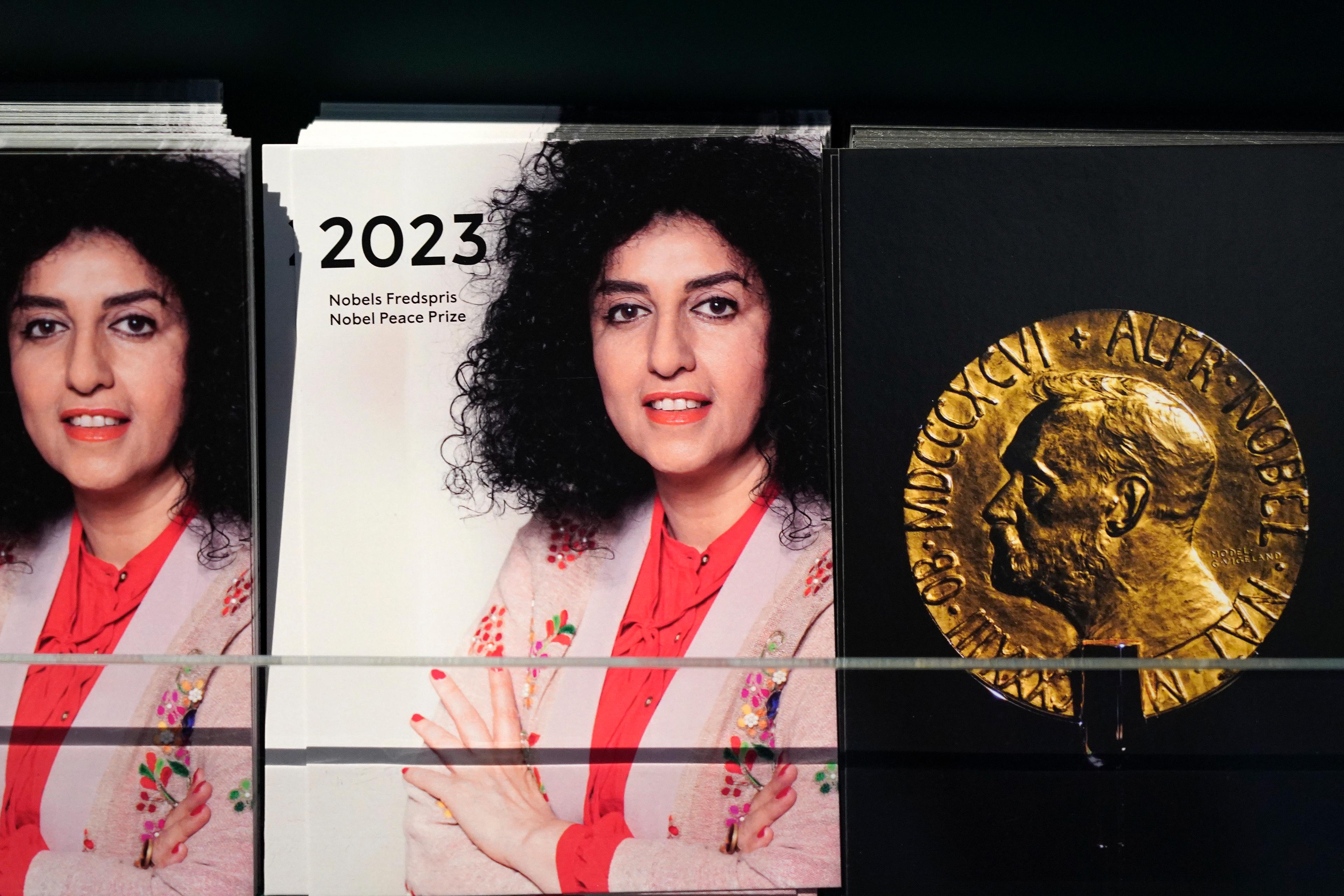 Människorättsaktivisten Narges Mohammadi tilldelades Nobels fredspris i fjol. Arkivbild. Foto: Gorm Kallestad/NTB/TT