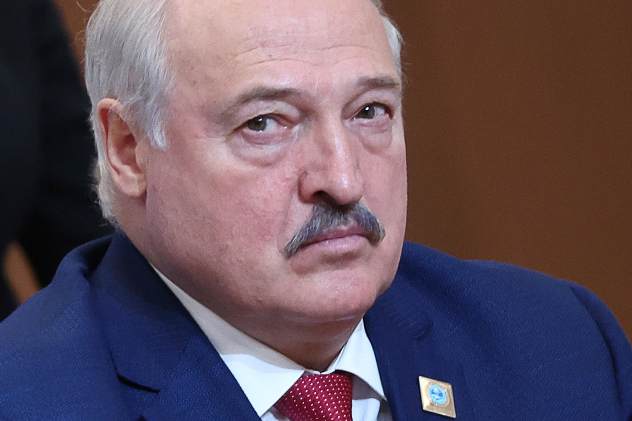 Belarus auktoritäre president Aleksandr Lukasjenko, fotograferad i Kazakstan i somras. Arkivbild. Foto: Sergey Savostyanov/AP/TT