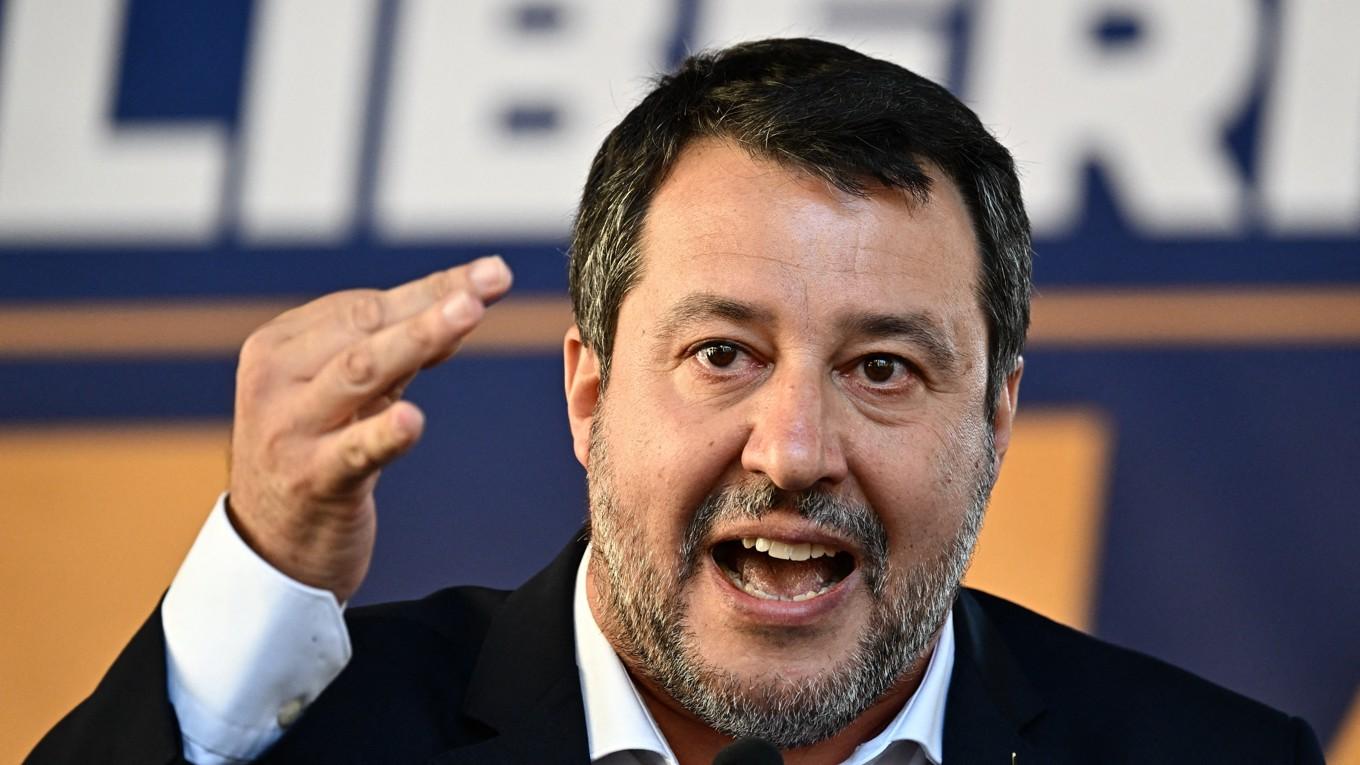 Matteo Salvini, Italiens biträdande premiärminister och transportminister. Foto: Gabriel Bouys/AFP via Getty Images