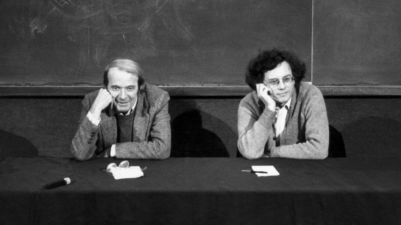 Fransmännen Gilles Deleuze (1925–1995) och Félix Guattari (1930–1992) har skrivit boken ”Vad är filosofi?”. Den finns nu översatt av Rikard Johansson, Fredrika Spindler och Sven-Olov Wallenstein. Foto: Aeon