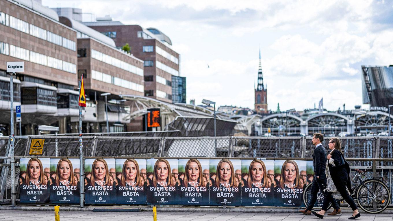 Röster inifrån Centerpartiet anser att Annie Lööfs kärnväljare – unga, storstadsinriktade kvinnor – har svängt i frågan om invandring. Foto: Jonathan Näckstrand/AFP via Getty Images