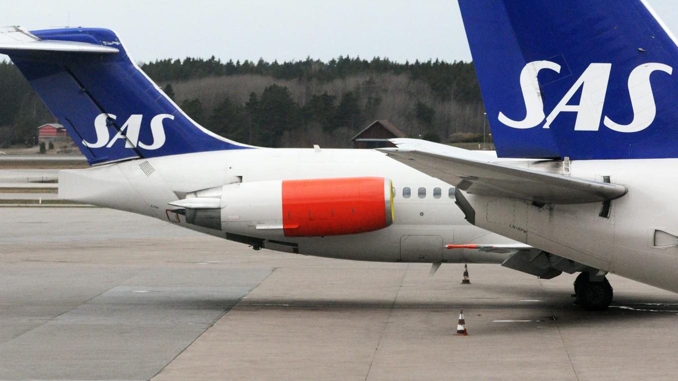 Antalet resenärer som flög med SAS ökade i juli. Foto: Johan Nilsson/AFP via Getty Images