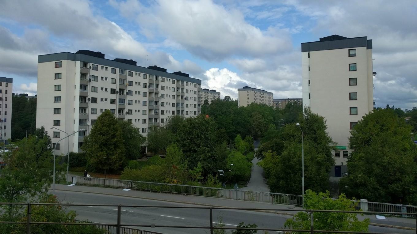 På bilden ser man Bredäng, en förort till Stockholm. Foto: Daria Trefilova/Shutterstock