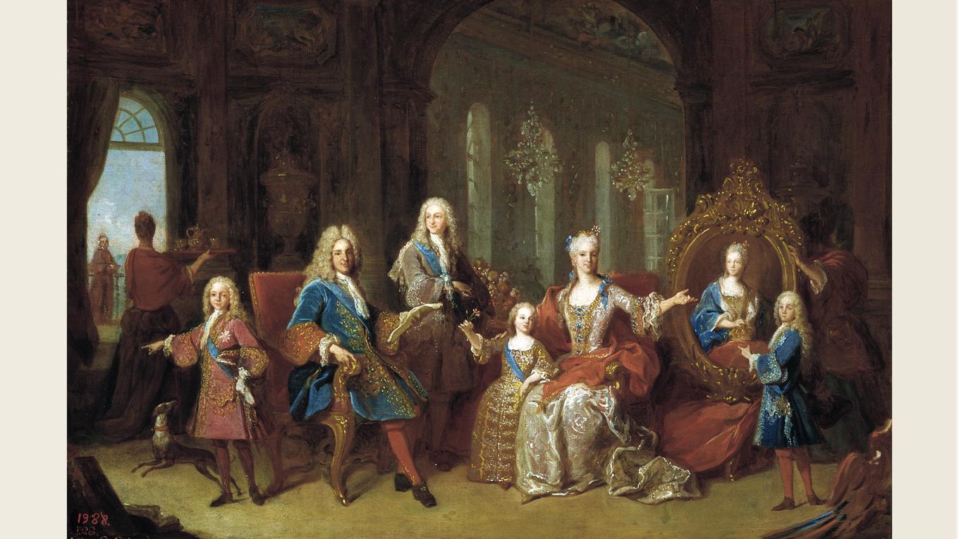 Rancs porträtt av Filip V med familj (1723). Foto: Public Domain