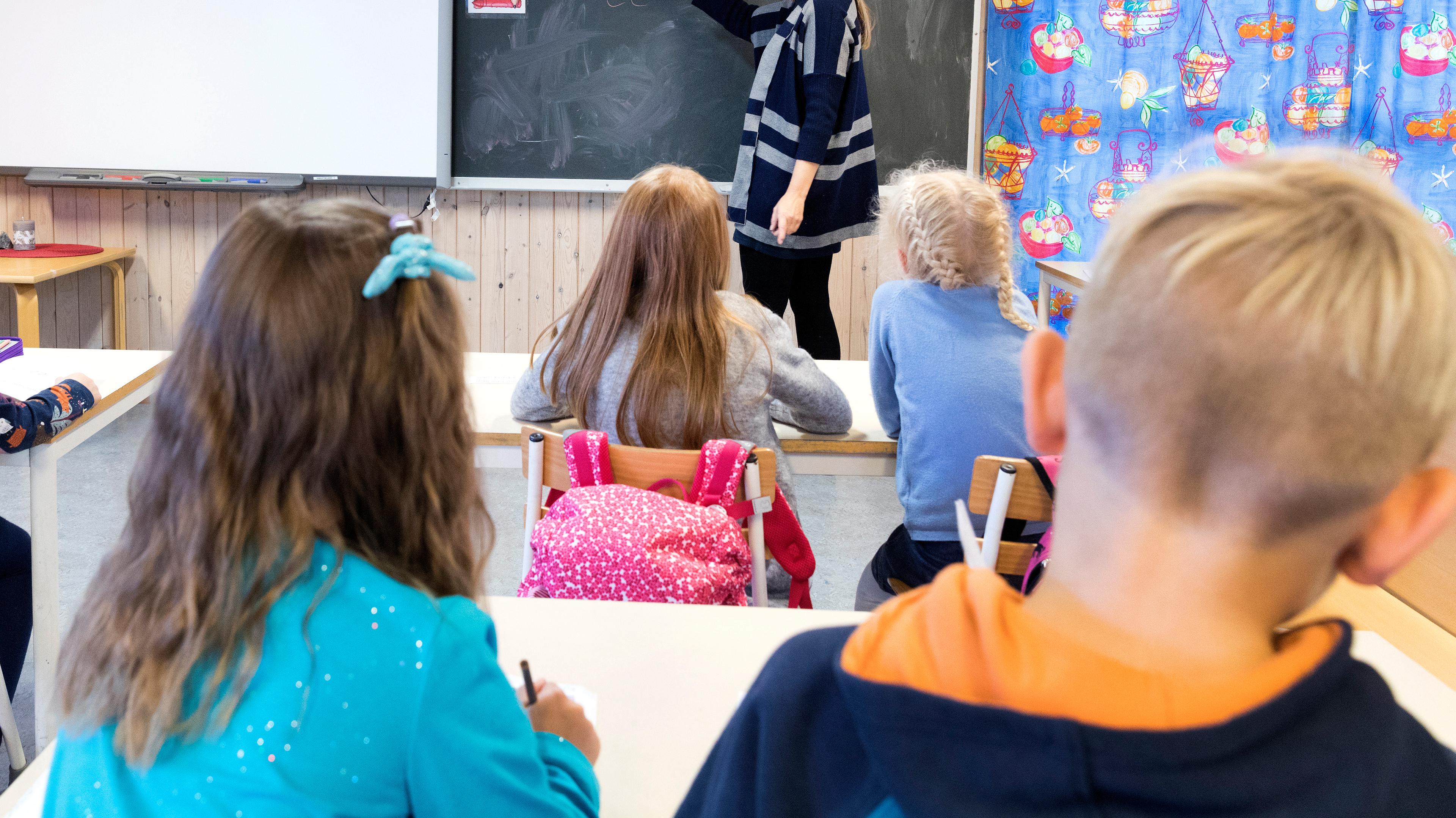 Förskoleklass kan ersättas med en första årskurs i skolan. Arkivbild Foto: Gorm Kallestad/NTB/TT