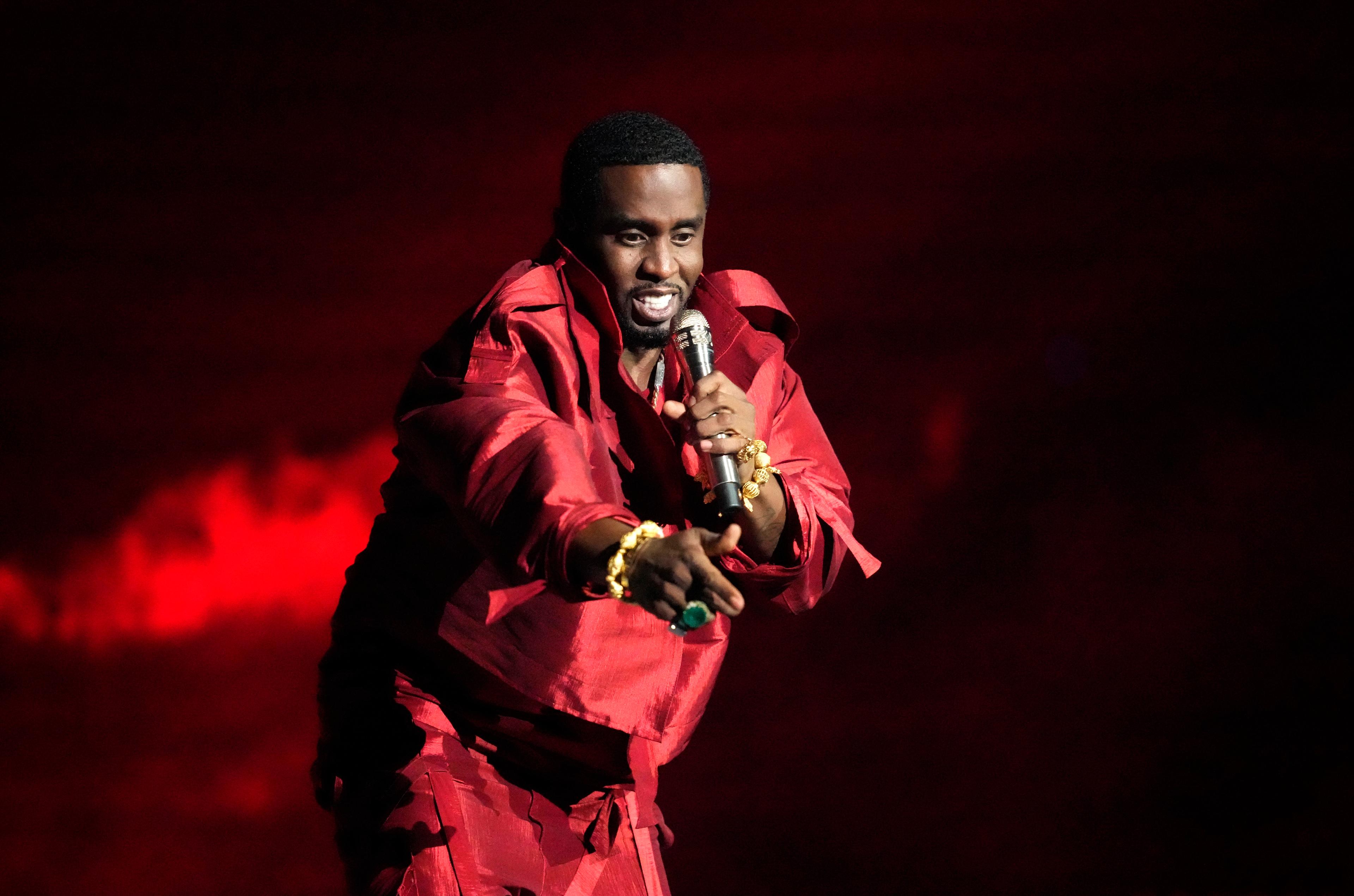 Sean "Diddy" Combs på MTV-galan i september, några veckor före gripandet. Arkivbild. Foto: Charles Sykes/AP/TT