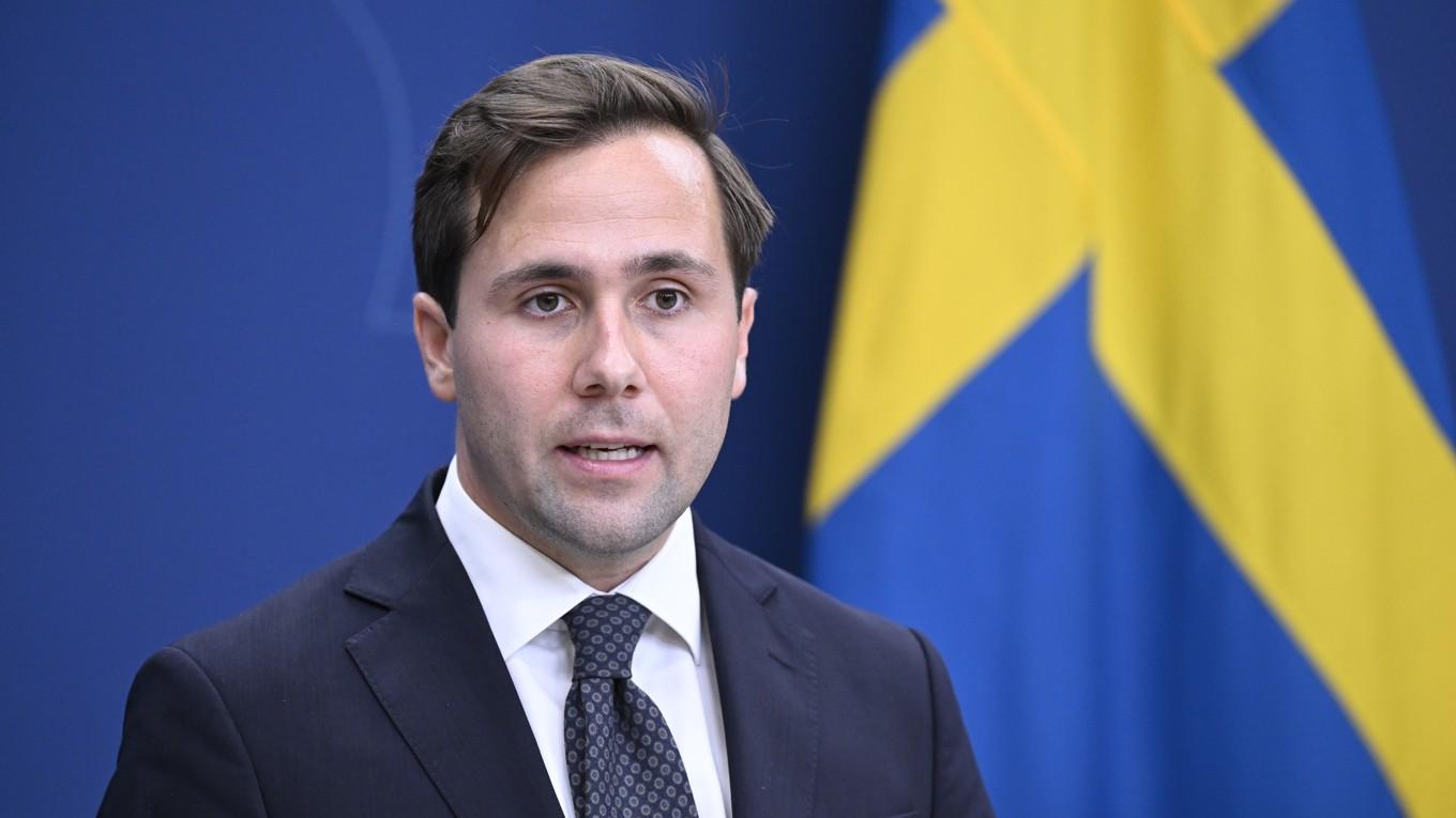 Benjamin Dousa (M), bistånds- och utrikeshandelsminister. Arkivbild. Foto: Jessica Gow/TT