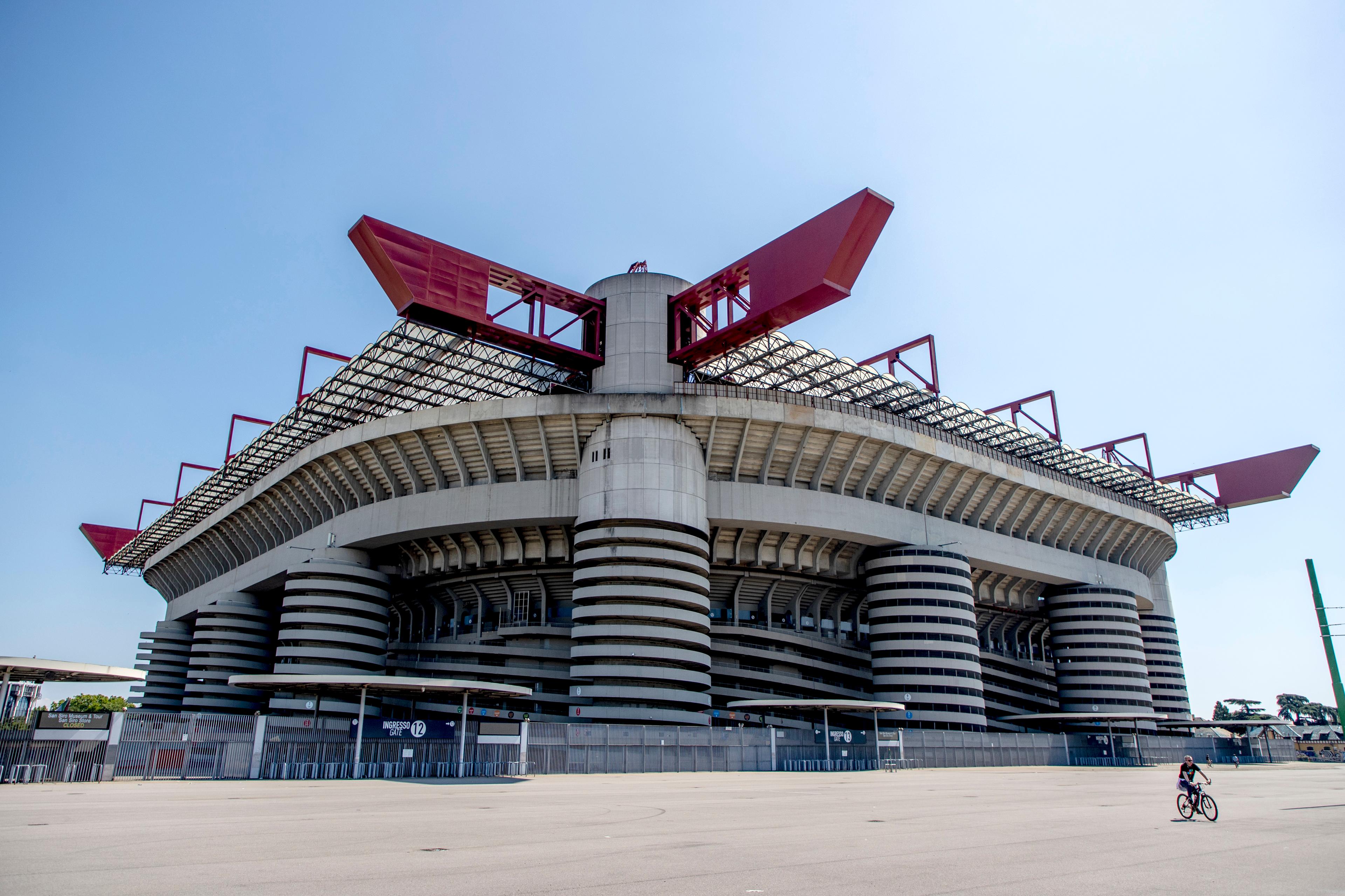 San Siro i Milano, hemmaplan för både Milan och Inter. Arkivbild. Foto: Adam Ihse/TT