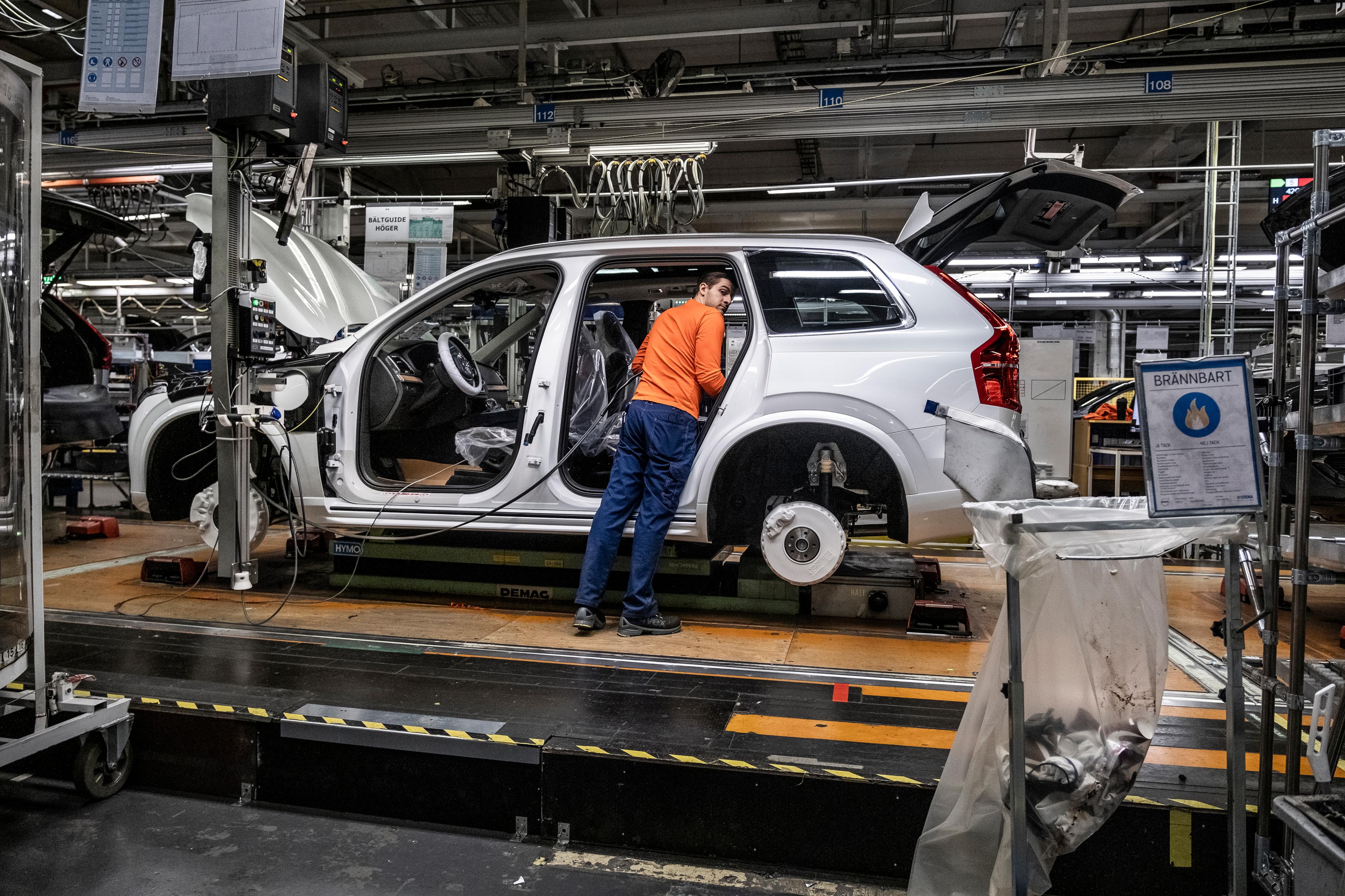 Biltillverkning hos Volvo Cars. Arkivbild. Foto: Magnus Hjalmarson Neideman/SvD/TT