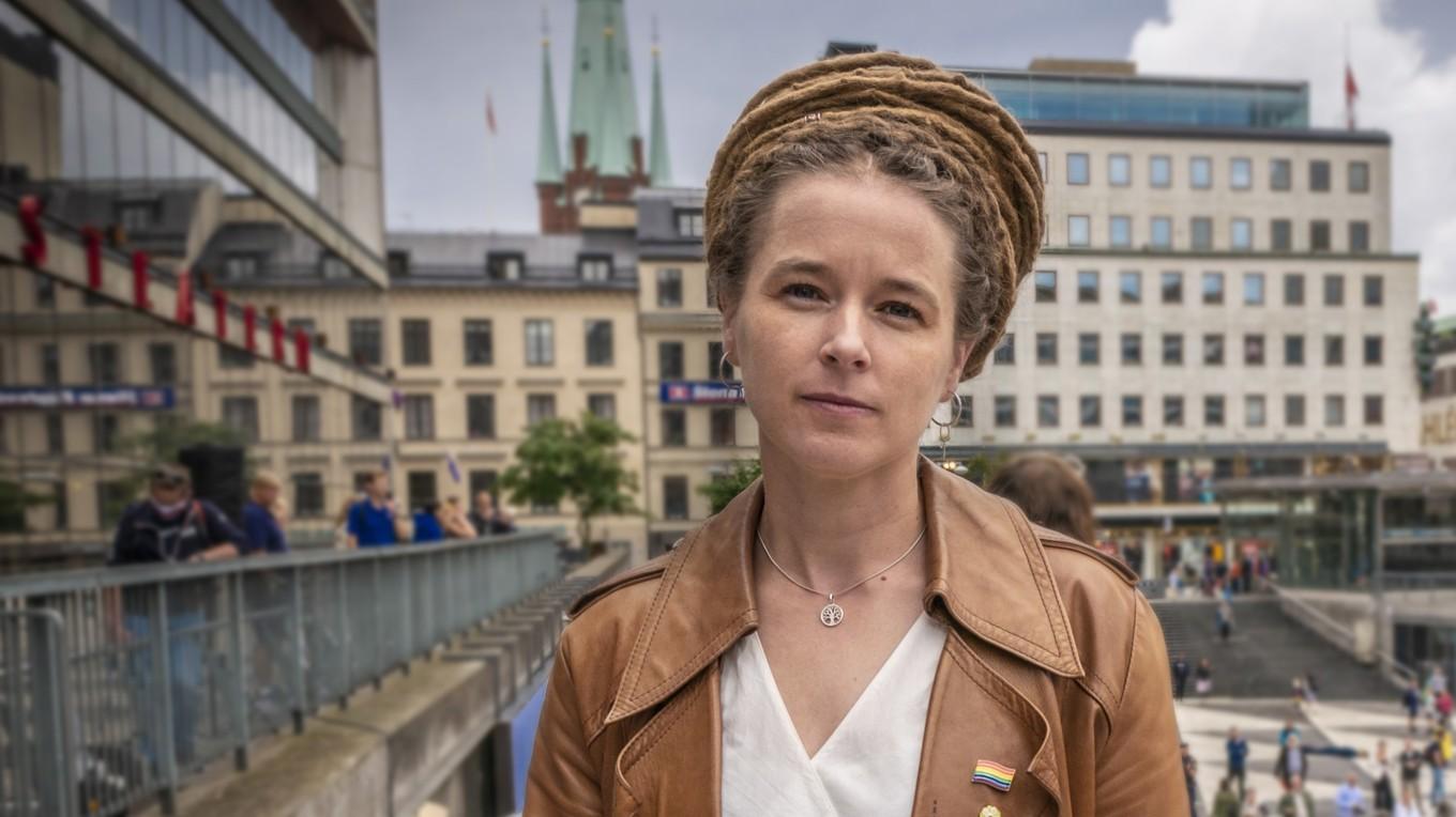 Amanda Lind, ett av språkrören för Miljöpartiet. Foto: Bilbo Lantto