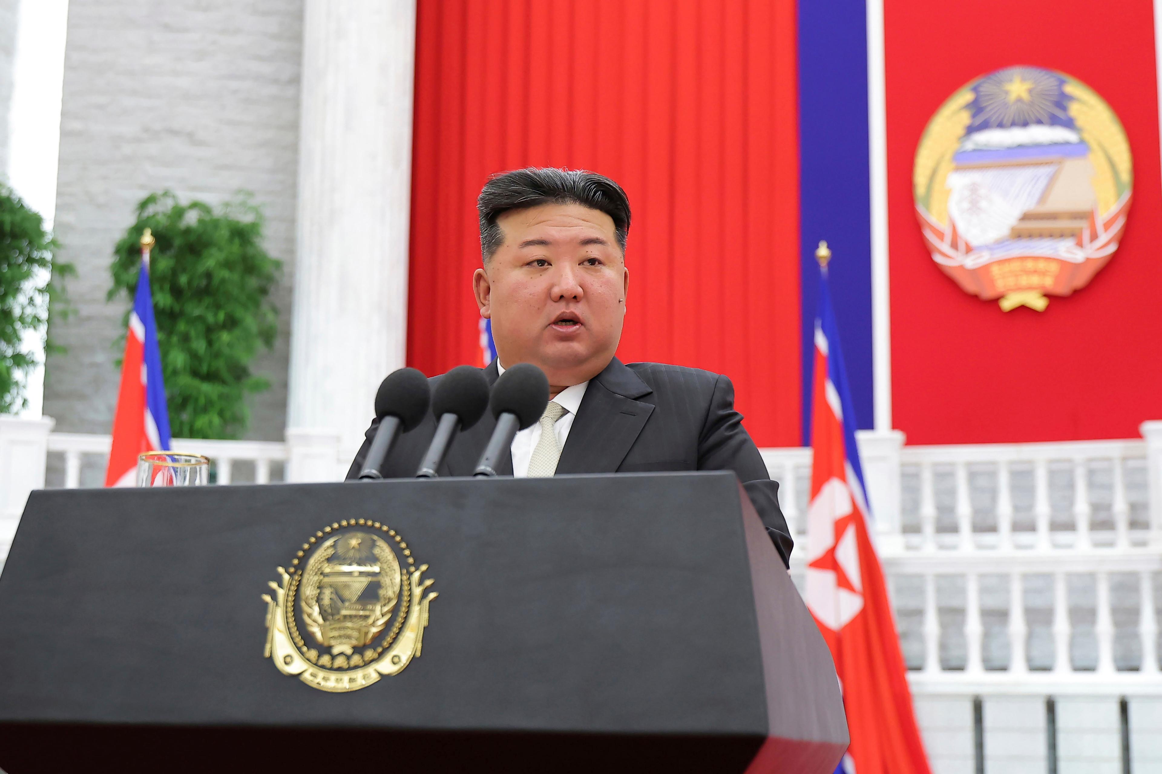 Kim Jong-Un. Arkivbild. Foto: KCNA/AP/TT