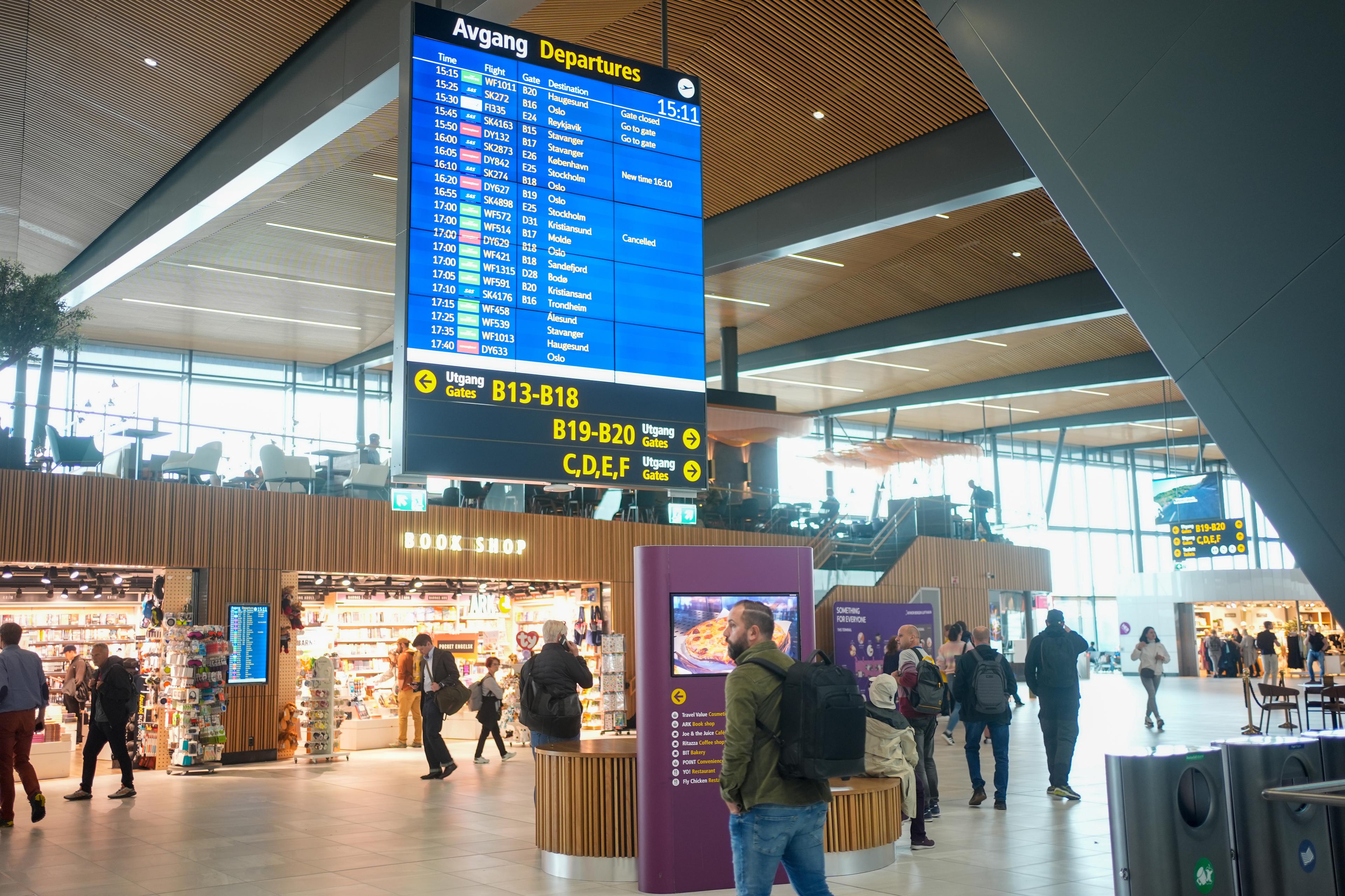 Ett brandlarm har gått på Gardermoen. Arkivbild. Foto: Terje Pedersen/NTB/TT