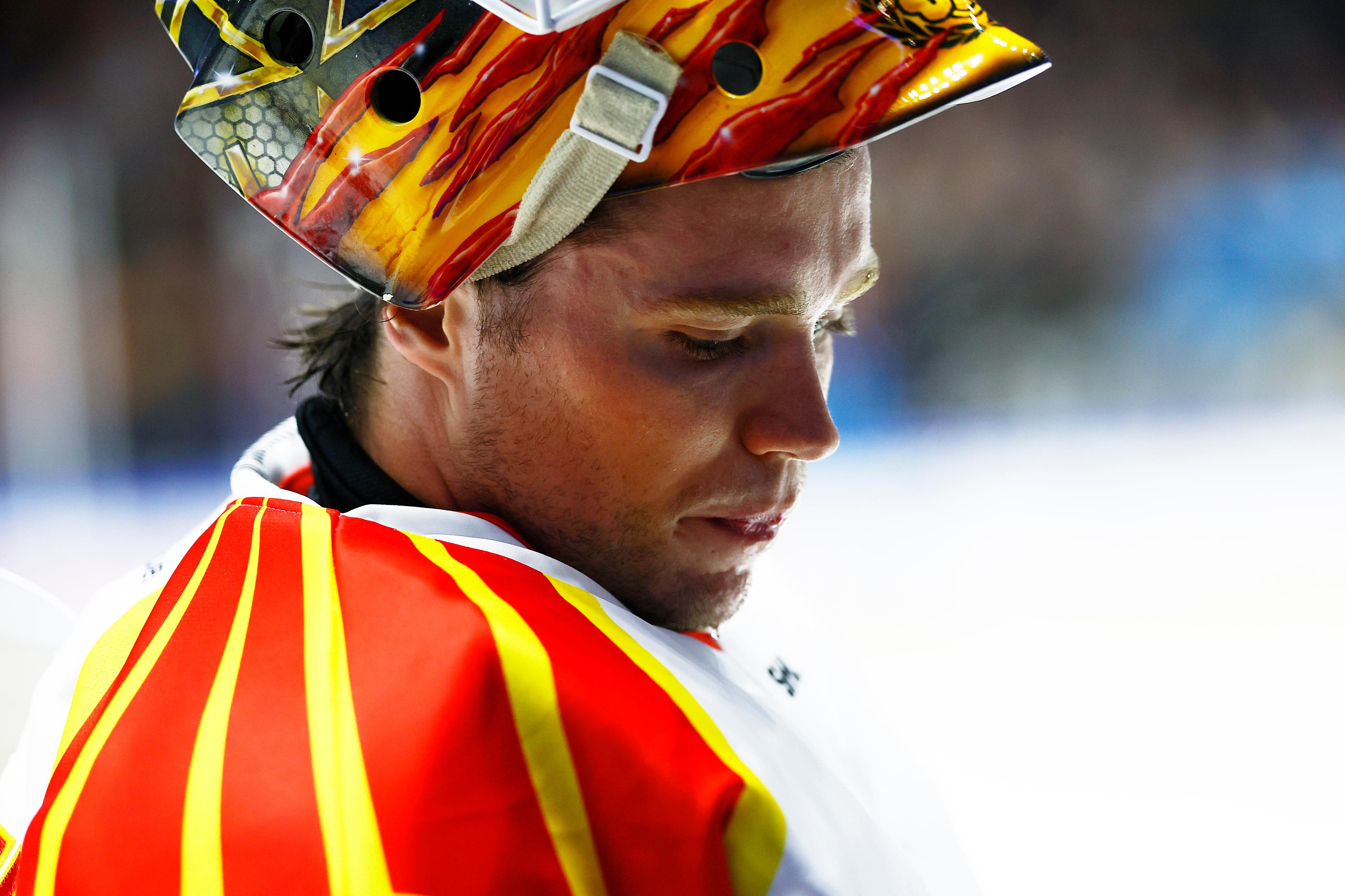 Brynäs målvakt Erik Källgren. Arkivbild. Foto: Stefan Jerrevång/TT