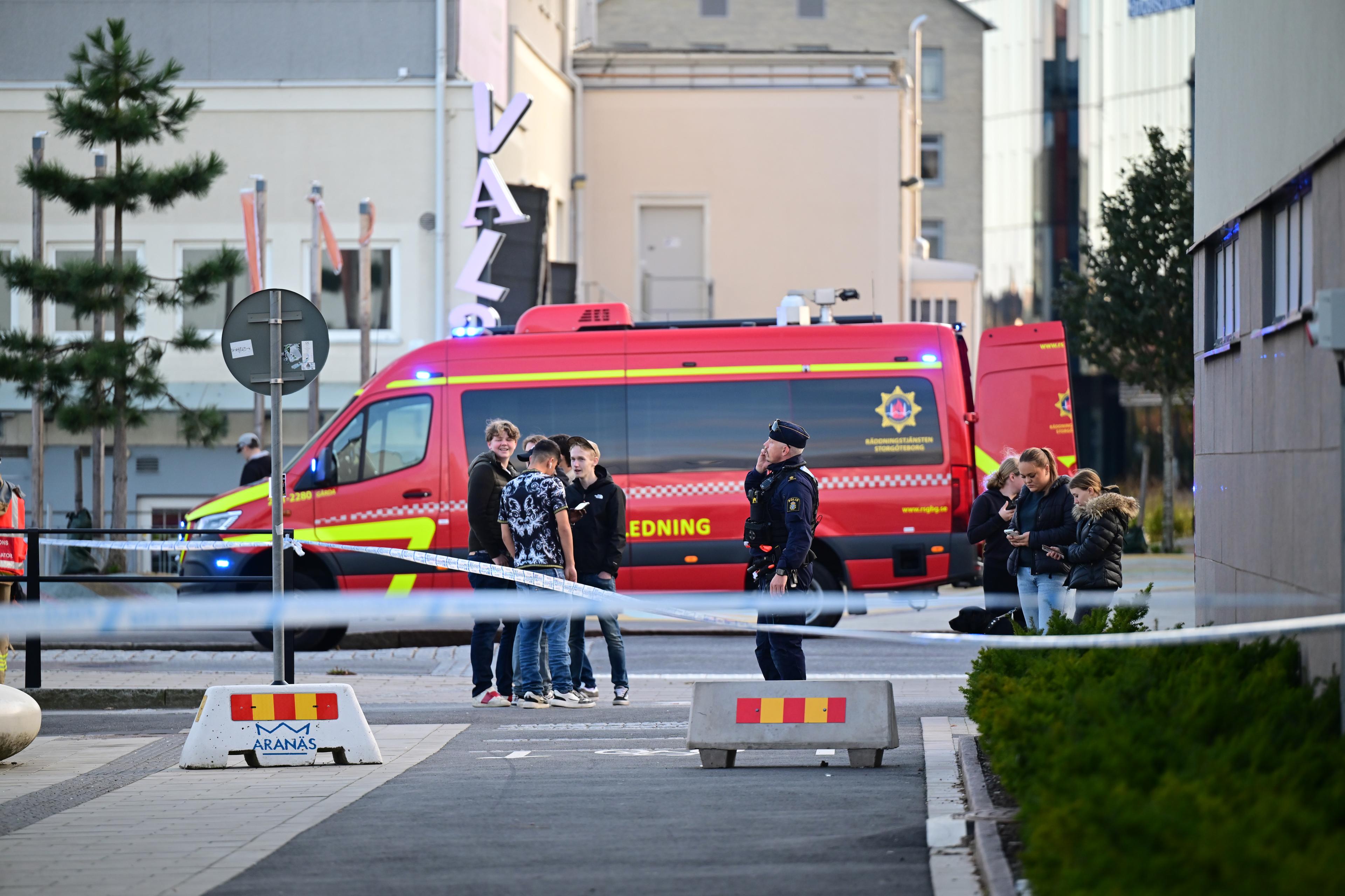 En skottlossning har inträffat på köpcentret Kungsmässan i Kungsbacka. Foto: Björn Larsson Rosvall/TT