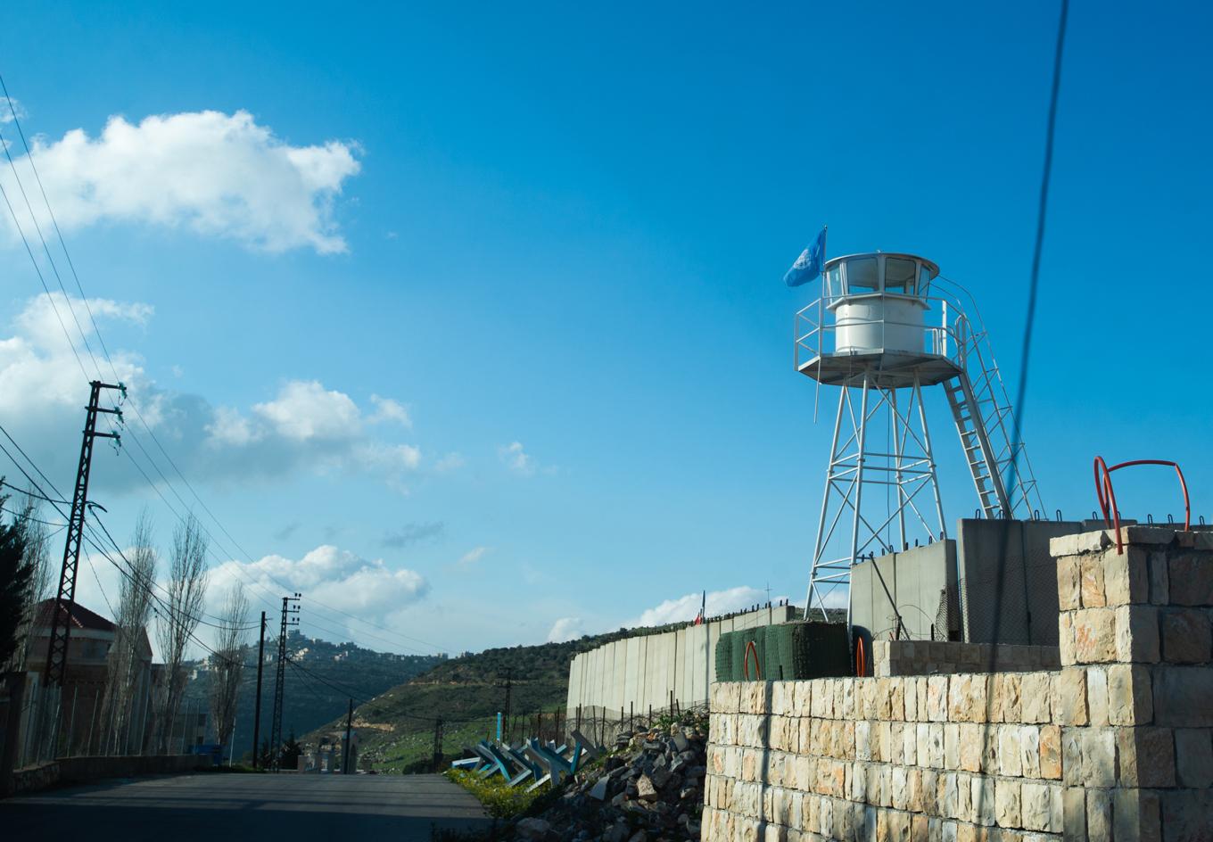 FN:s fredsbevarande styrka Unifil patrullerar gränsen mellan Libanon och Israel. Arkivbild. Foto: Lina Malers/TT