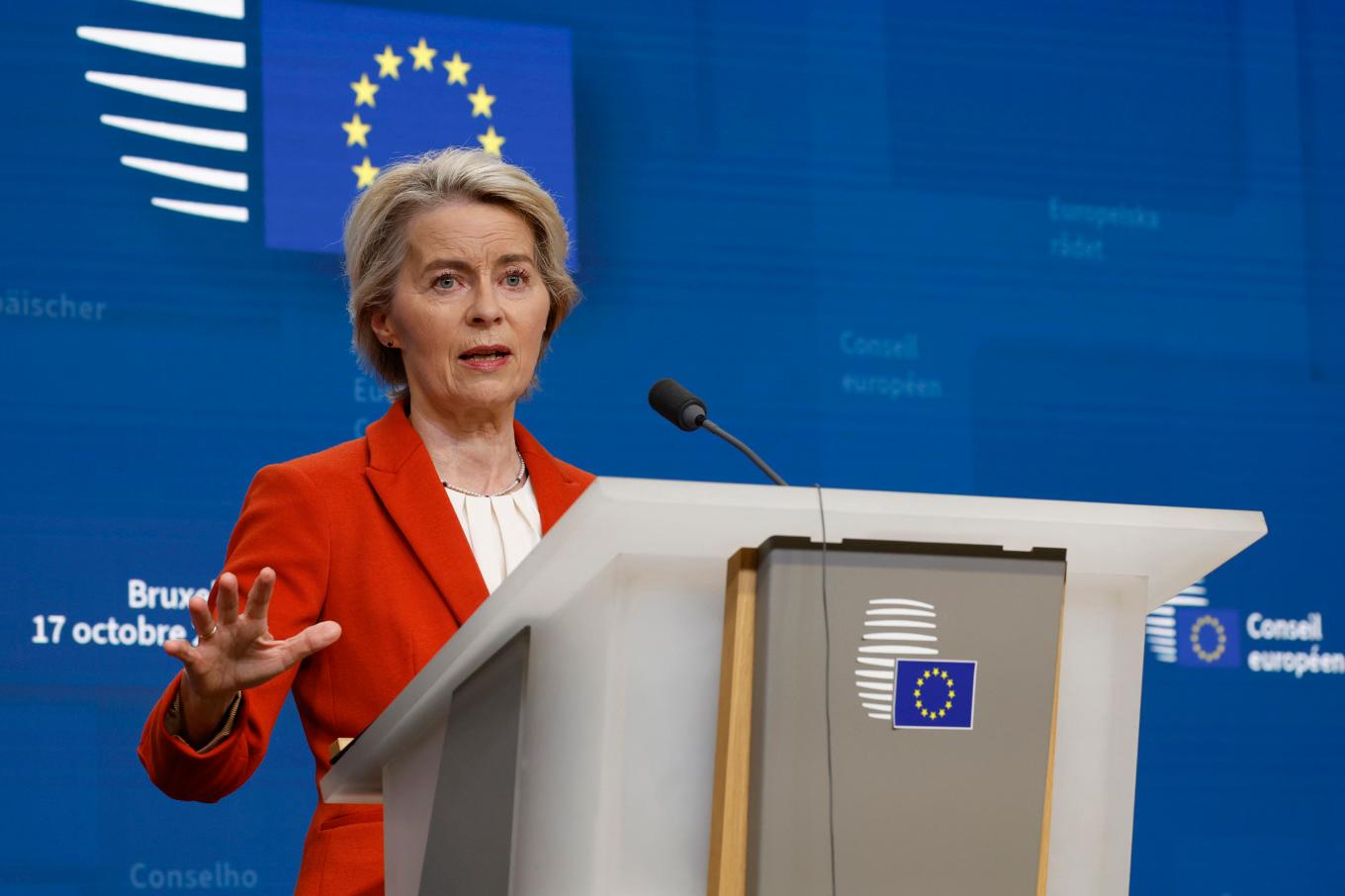 EU-kommissionens ordförande Ursula von der Leyen har fått en önskelista från EU-länderna om nya åtgärder kring asyl och migration. Arkivbild. Foto: Geert Vanden Wijngaert/AP/TT