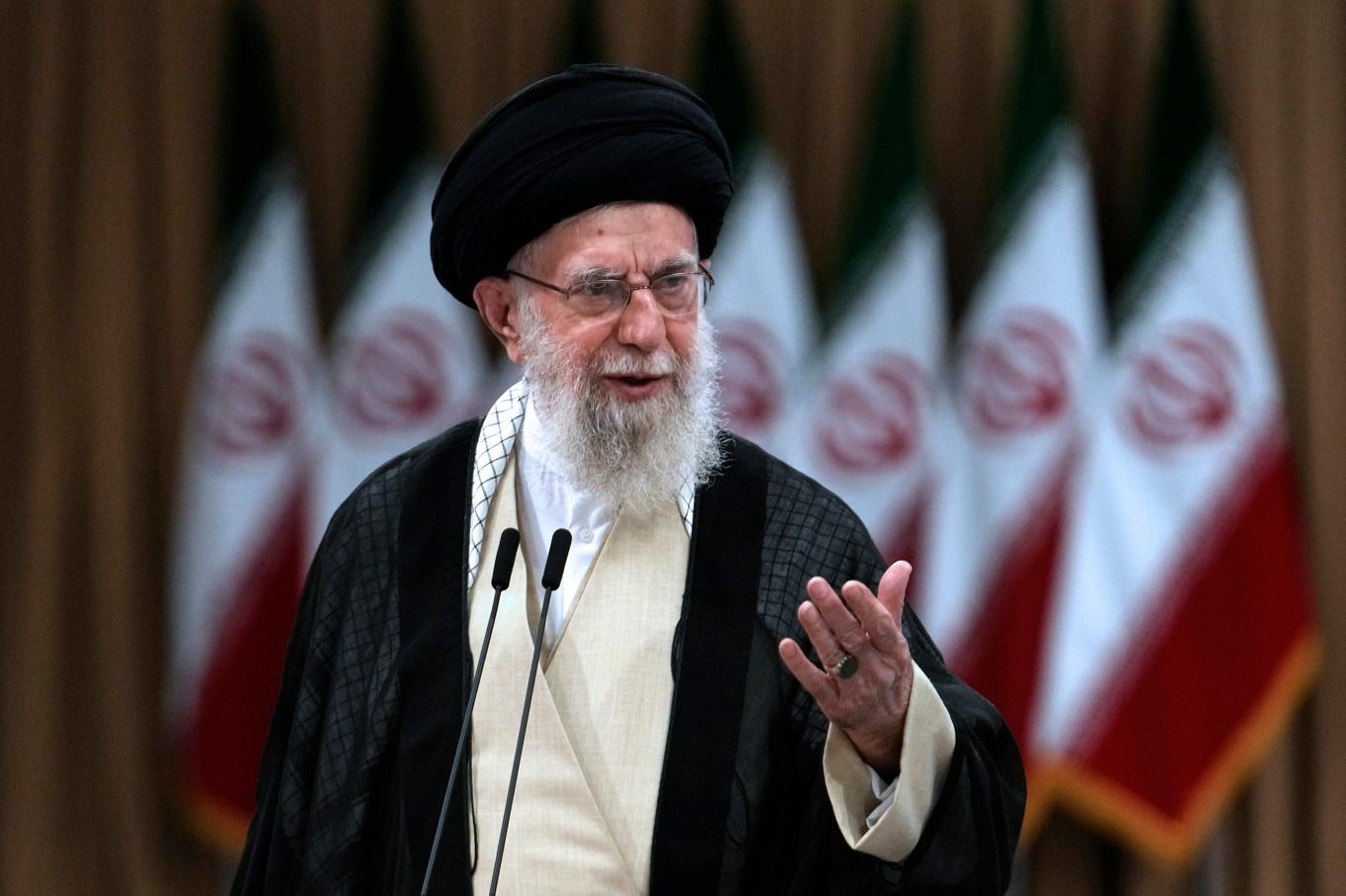 Irans högste ledare, ayatolla Ali Khamenei. Arkivbild. Foto: Vahid Salemi/AP/TT