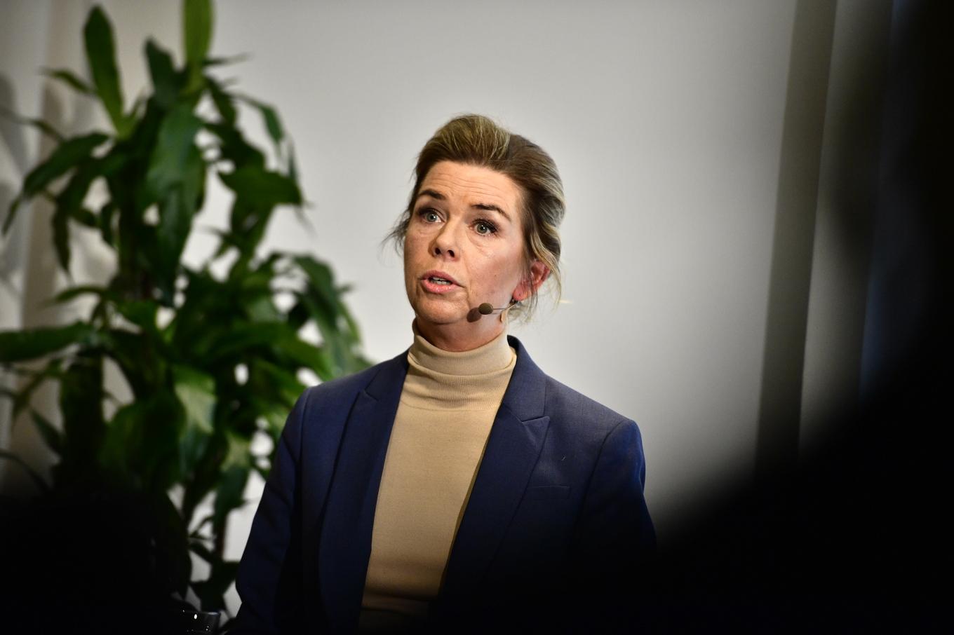 Sofia Larsen, vd för Svensk handel, uppmanar Riksbanken att sänka styrräntan. Arkivbild. Foto: Caisa Rasmussen/TT