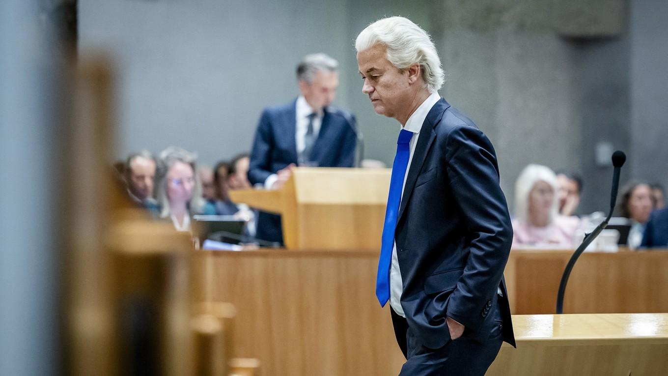 Politikern Geert Wilders, ledare för invandringskritiska partiet PVV. Foto: Remko De Waal/ANP/AFP via Getty Images