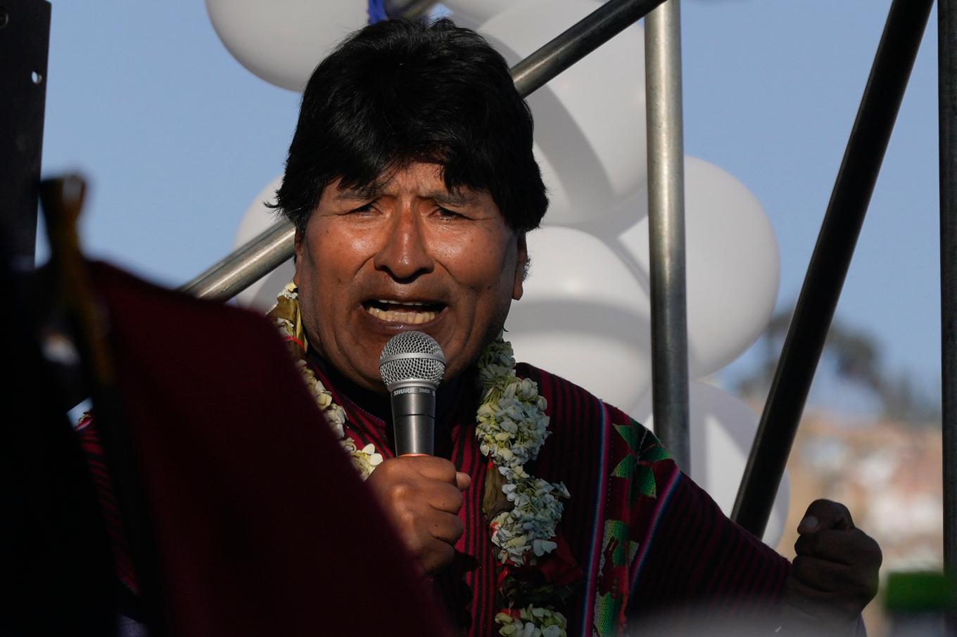 Bolivias expresident Evo Morales. Arkivbild. Foto: Juan Karita/AP/TT