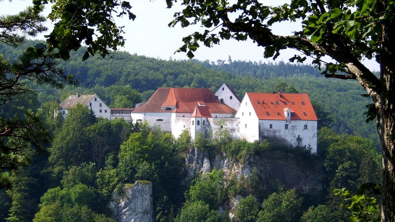 Slottet Wildenstein i Schwabiska Jura, dit Martin Heidegger (1889-1976) dragit sig undan mot slutet av andra världskriget för att undervisa. Foto: Rainer Halama