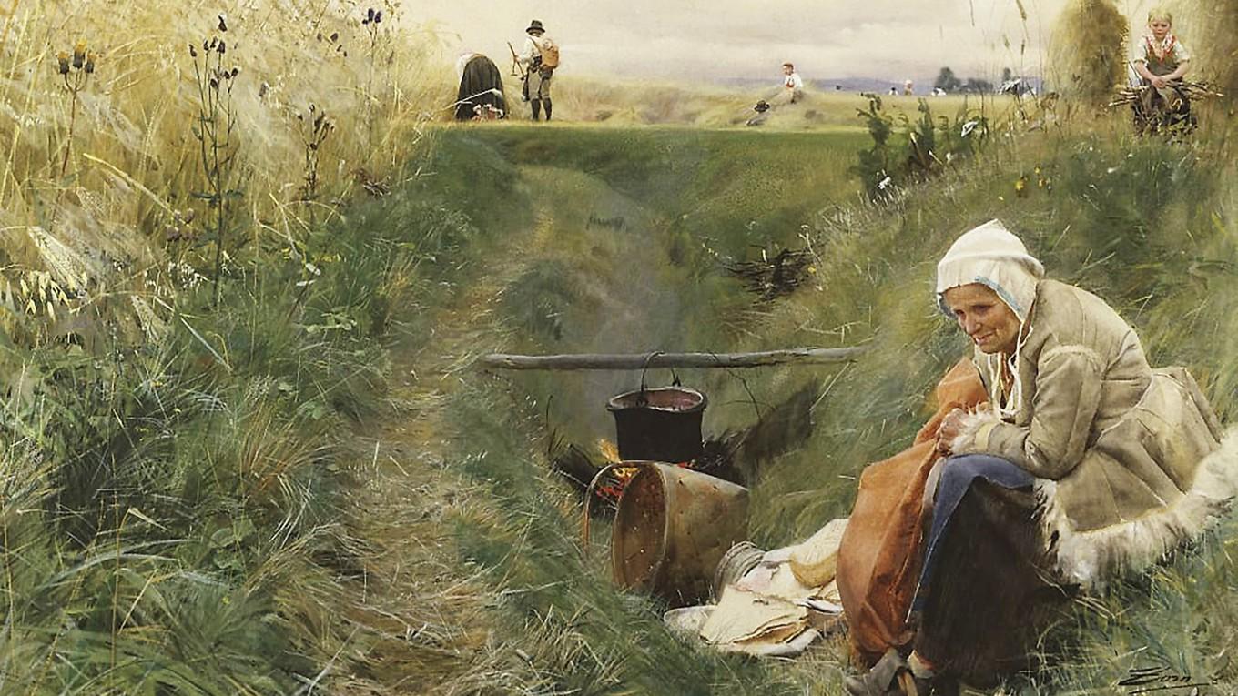 Vi lever upptagna av livet, med förutsättningar som går bortanför vår fattningsförmåga. Målning av Anders Zorn (1860–1920). Foto: Public Domain