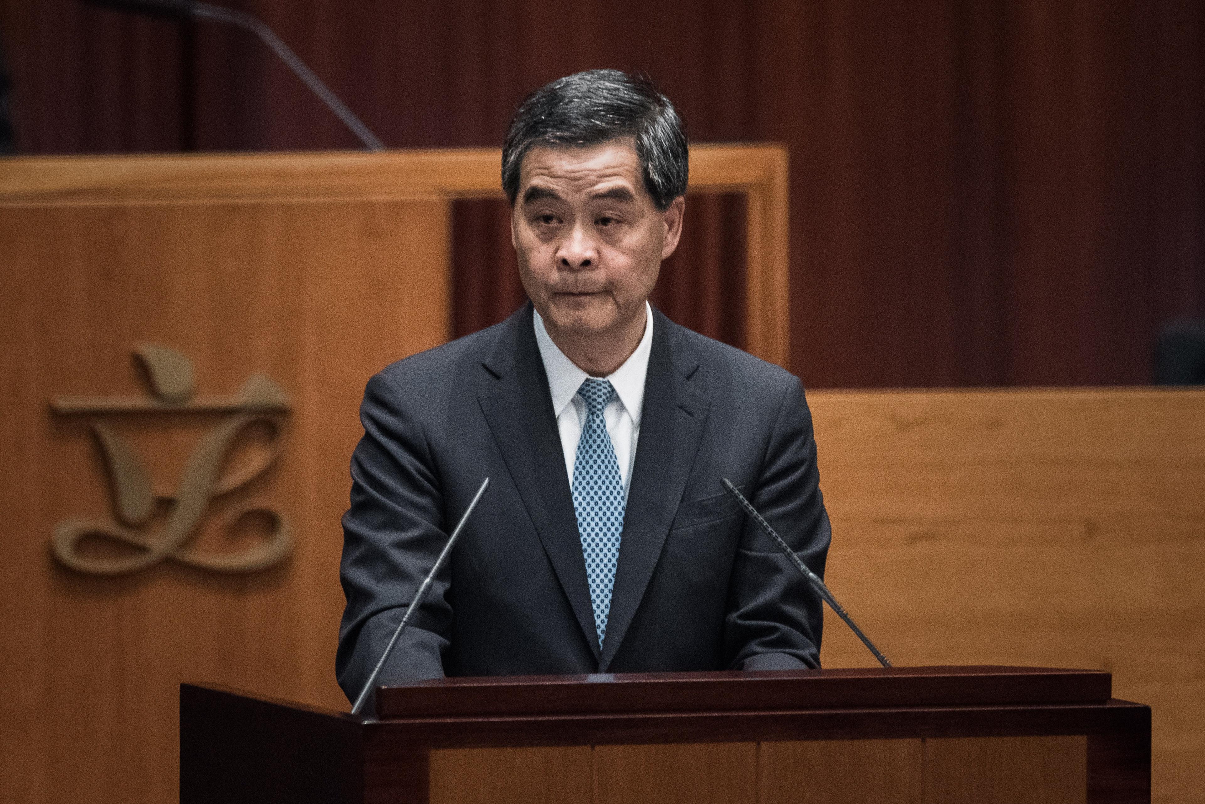 Leung Chun-ying, Hongkongs Chief Executive. (Foto: Philippe Lopez/AFP/Getty Images)