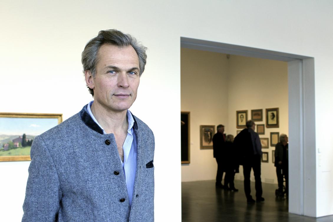 Urban Larsson ställer ut målningar retrospektivt på Sven-Harrys konstmuseum i Stockholm. Foto: Susanne W Lamm