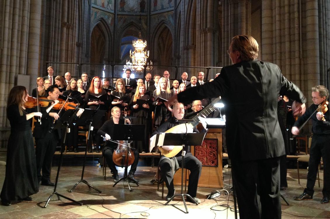 Konsert i lördags i Uppsala domkyrka. Foto: Peter Pontvik