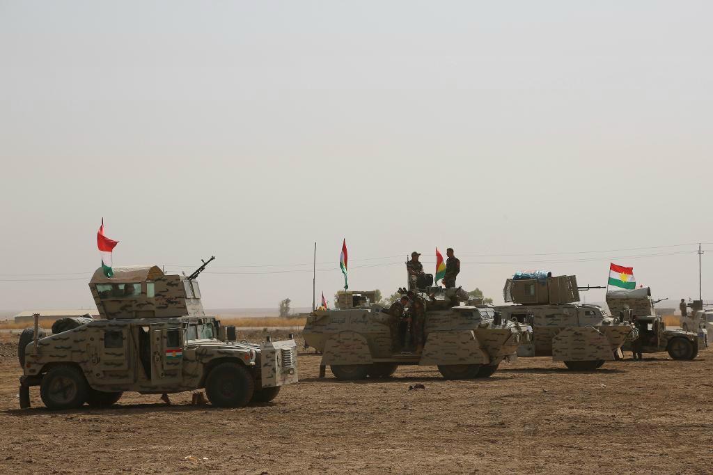 

Kurdiska säkerhetsstyrkor i Irak. Bilden är från en tidigare händelse och har ingen koppling till artikeln. Foto: Uncredited /AP/TT                                                                                        