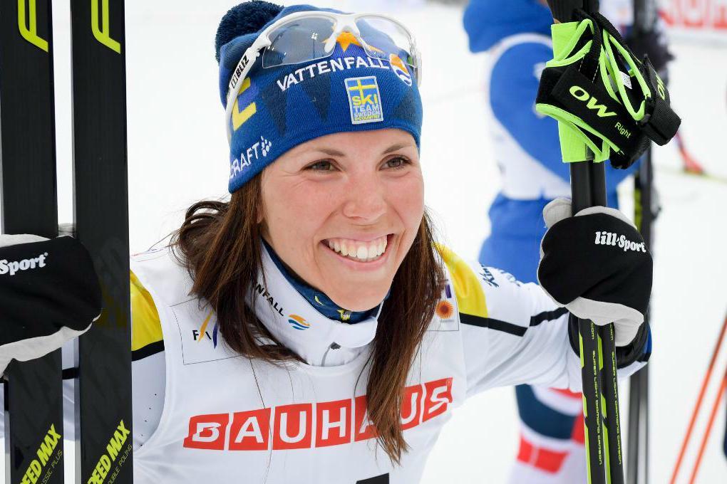 
Charlotte Kalla ordnade två individuella medaljer och var med i stafettlaget som tog silver i VM i Lahtis. Foto: Anders Wiklund/TT                                            