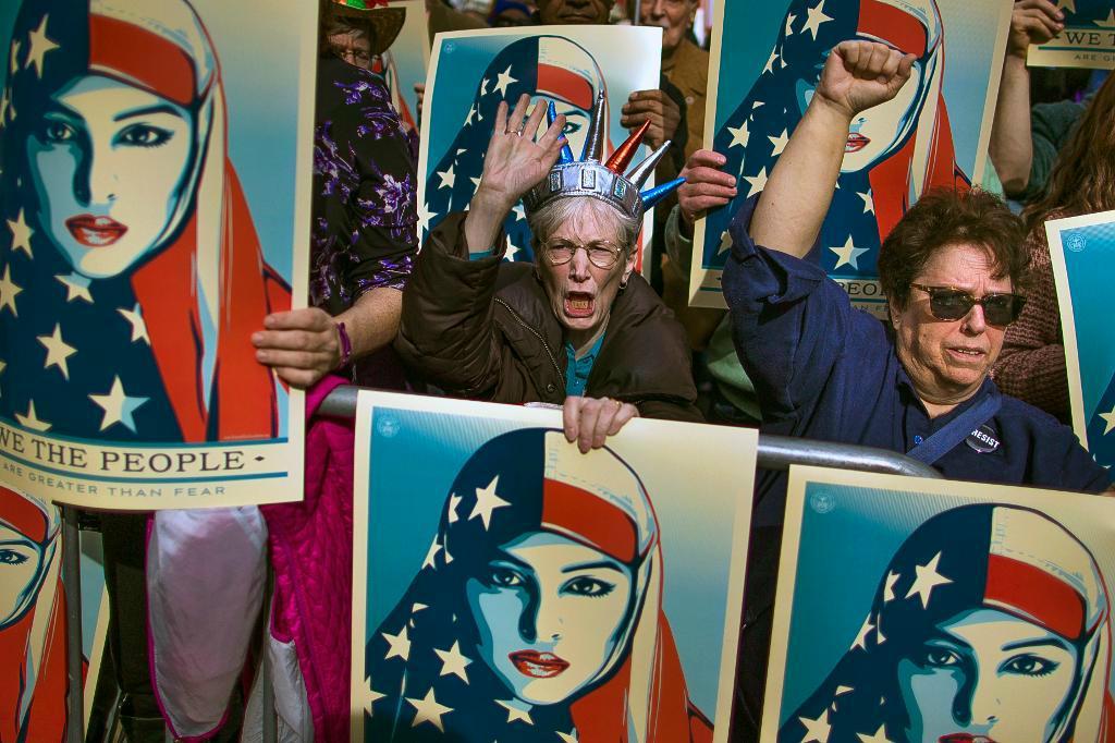 President Donald Trumps försök att hindra invånare i sex huvudsakligen muslimska länder från att resa till USA har mötts av stora protester. Foto: Arkivbild.
Andres Kudacki/AP/TT