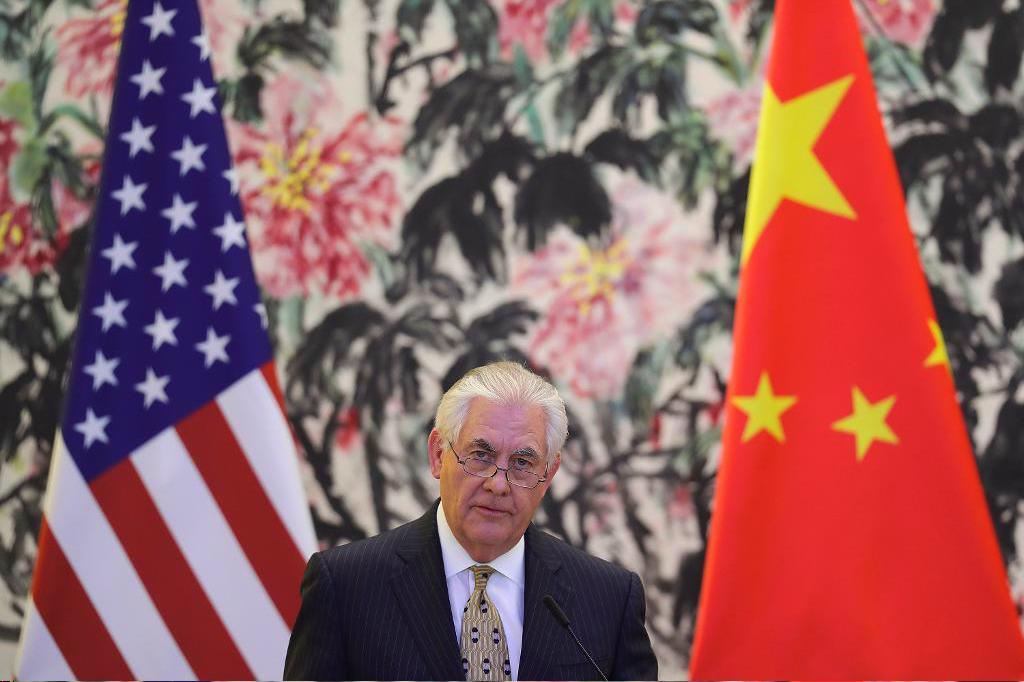 

USA:s utrikesminister Rex Tillerson på besök i Kina. Foto: Lintao Zhang/AP/TT
                                                                                        