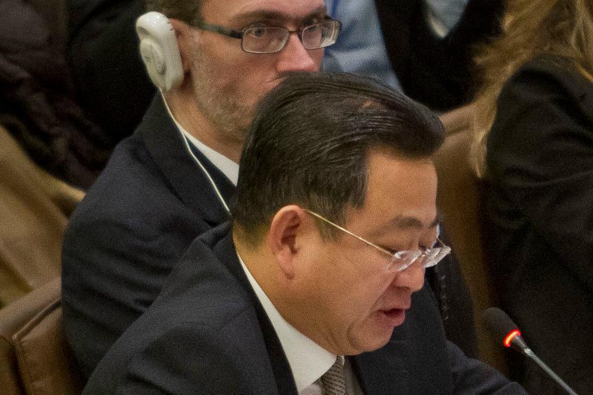 Choe Myong-Nam, vice ambassadör för Nordkorea vid FN i Genève. Arkivbild. Foto: Bebeto Matthews/AP/TT