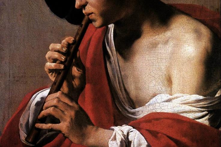 Målning av Hendrick Terbrugghen 1621, detalj.