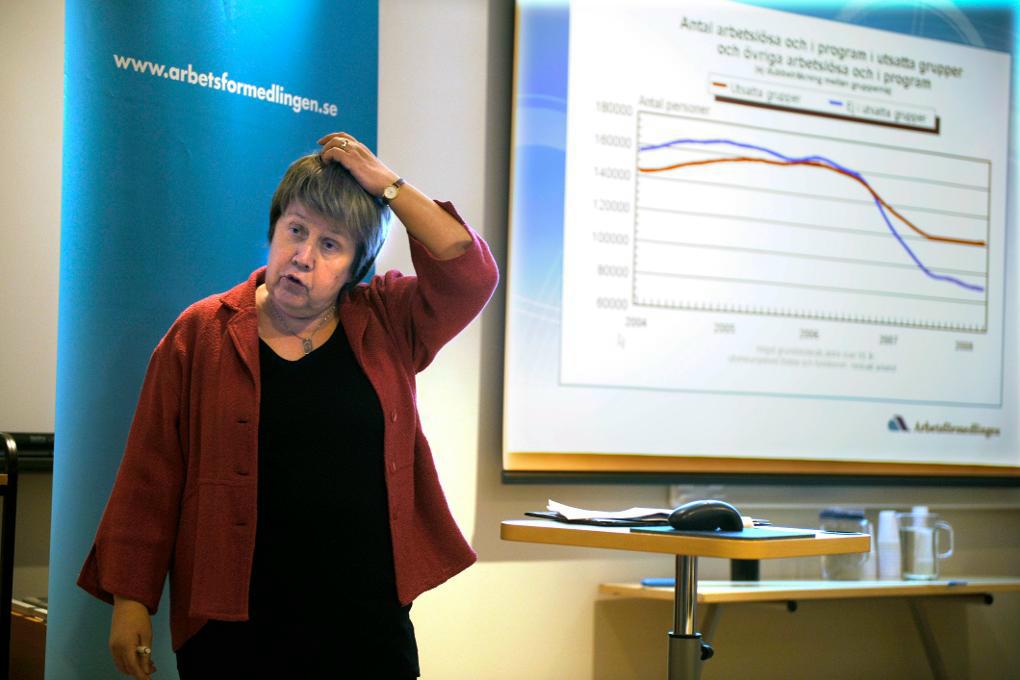 Lena Liljebäck, tidigare Arbetsförmedlingen, ska utreda insatser för funktionsnedsatta på arbetsmarknaden. Foto: Leif R Jansson/TT-arkivbild