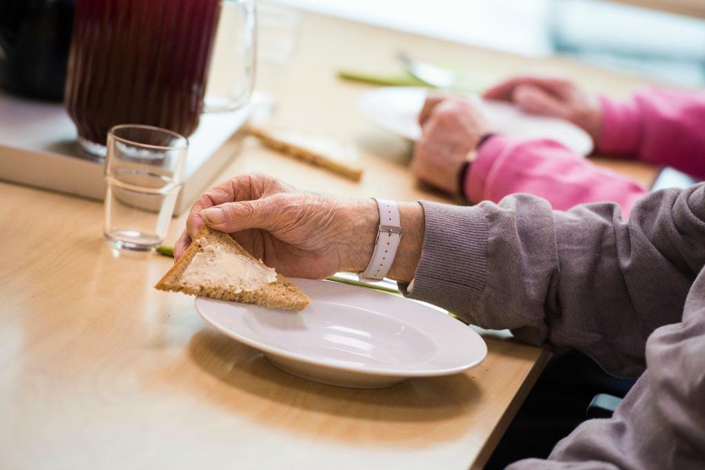 

40 000 äldre som vårdas inom äldreomsorgen lider av undernäring. Foto: Pontus Lundahl/TT-arkivbild                                                                                        
