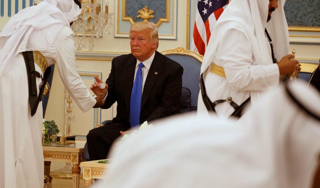 
USA:s president Donald Trump i Saudiarabien. Foto: Evan Vucci /AP/TT                                            