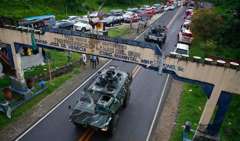 
Filippinska styrkor i staden Marawi. Foto: Bullit Marquez/AP/TT                                            