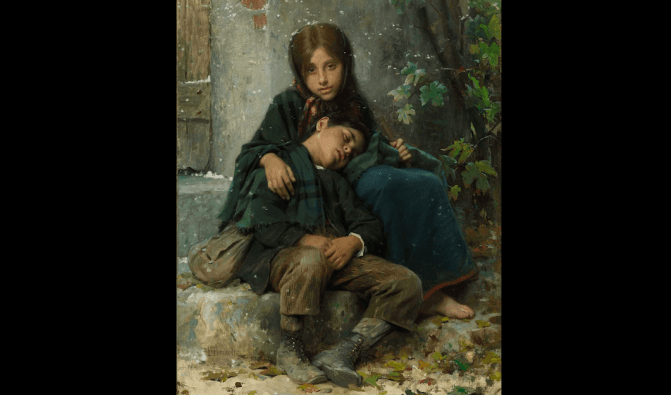 









“Ute i kylan” av Léon Bazile Perrault (1832–1908). Foto: Art Renewal Center                                                                                                                                                                                                                                                                                                                                                                                                                                                        