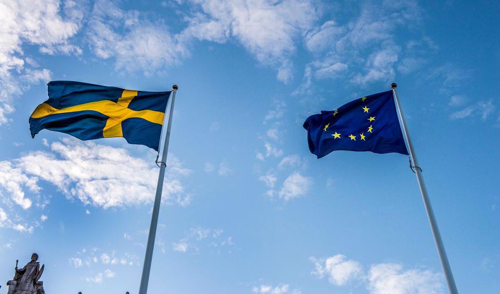 
Över hälften av svenskarna är för Sveriges EU-medlemskap. Foto: TT-arkiv                                            
