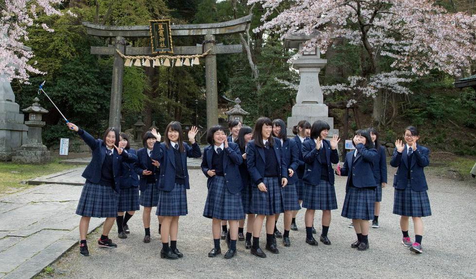 Japanska skolbarn i uniform. Arkivbild. Foto:
Jessica Gow/TT