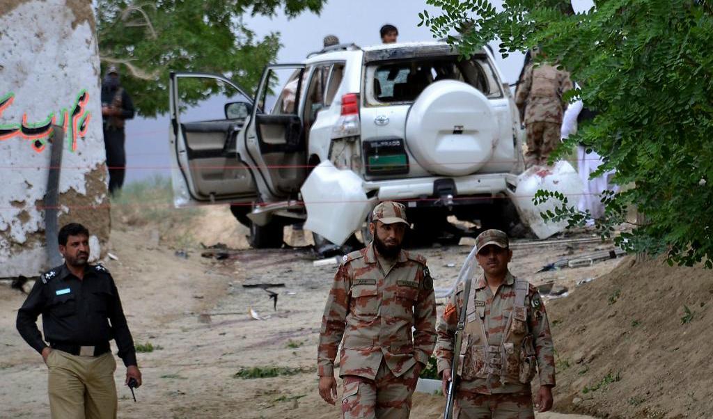 
Bilden är från en självmordsattack i närheten av Quetta i maj. Foto: Arshad Butt/AP/TT                                            