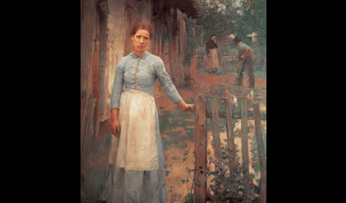 





"Flickan vid grinden" av sir George Clausen (1852–1944). Foto: Art Renewal Center                                                                                                                                                                                                                                                                        