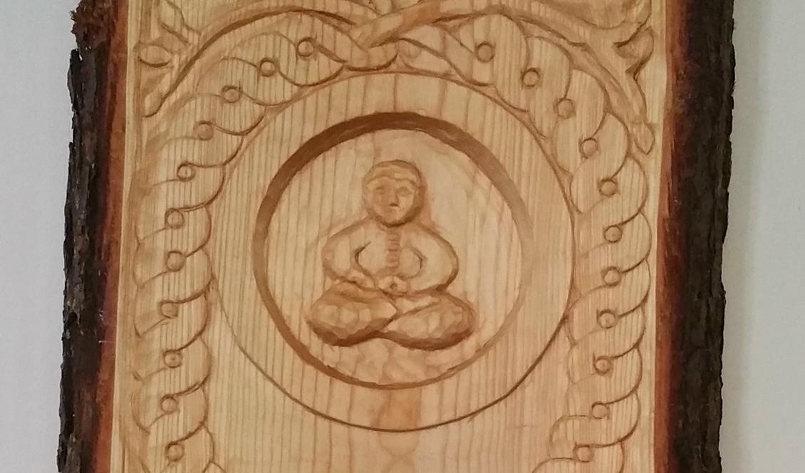 Närbild på konstverket "Stillhet". Foto: Anton Nilsson