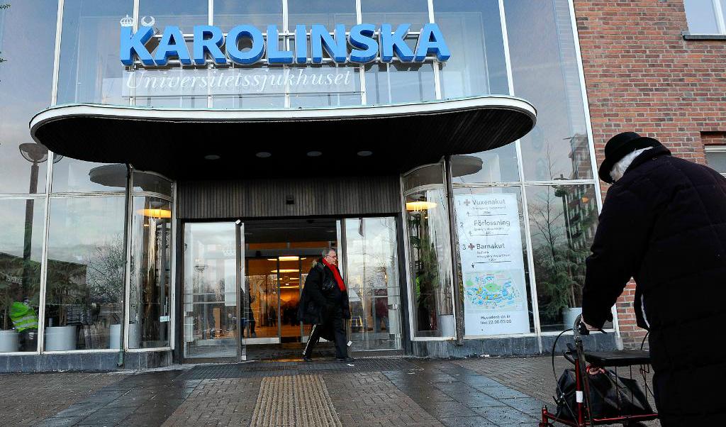 Karolinska universitetssjukhuset har blivit bestulna på utrustning värd flera miljoner. Foto: Anders Wiklund/TT-arkivbild