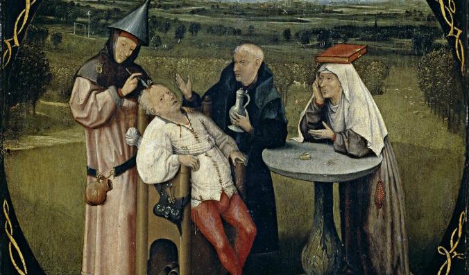 “The Cure of Folly”, Hieronymus Bosch (1450–1516). Foto: Art Renewal Center